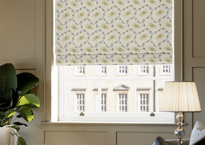 Land & Shore Lorie, Green - Twist&Fit Roman Blind - Image 5